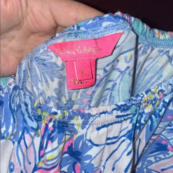 Lilly Pulitzer LORO Floral tank swing Dress, size Large - Picture 5 of 7